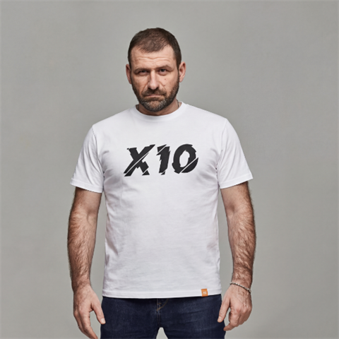 Футболка “X10” белая